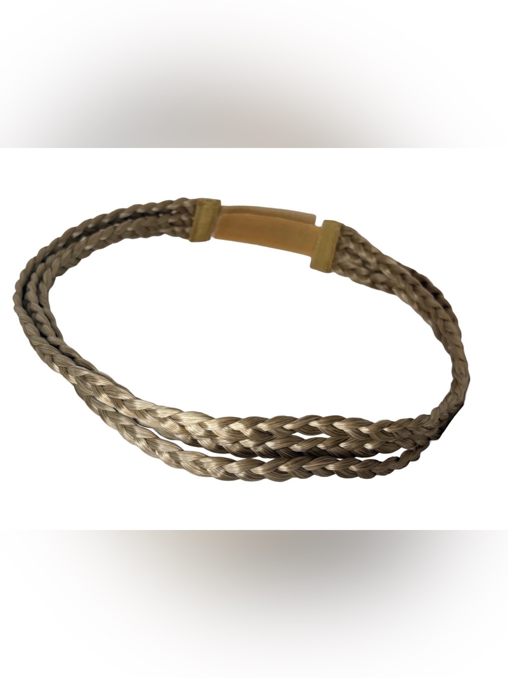 Braided Hair 3 Row vintage Extensions Blond Headband  Accessory